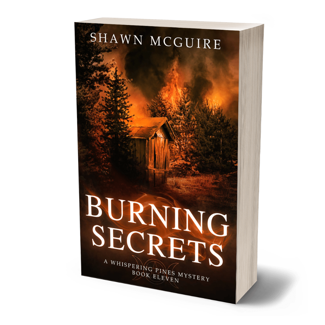 Paperback cover of 'Burning Secrets' by Shawn McGuire