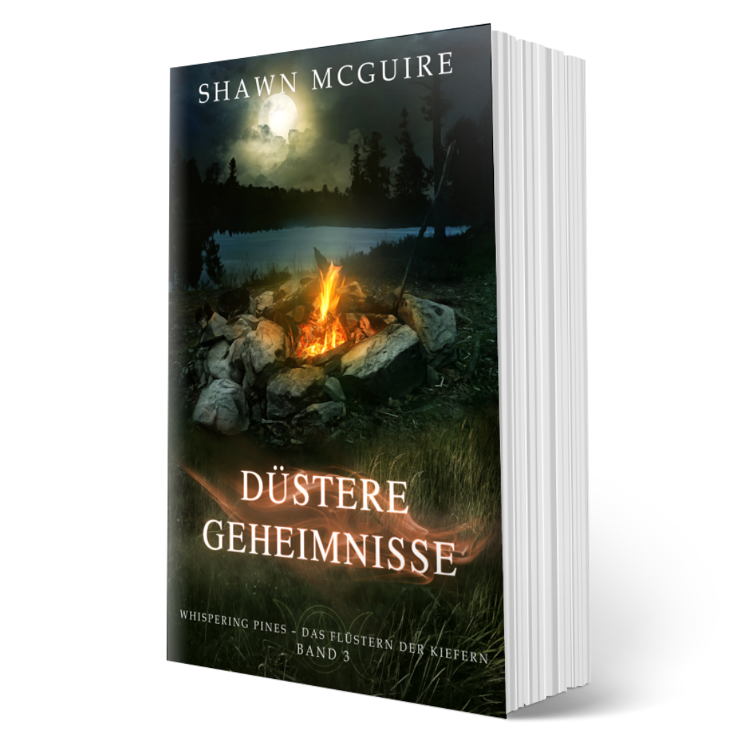 Cover für Buch 3 der gemütlichen Mystery-Reihe „Whispering Pines“ von Shawn McGuire.