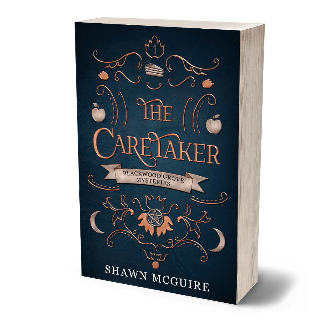 Paperback cover of 'The Caretaker' by Shawn McGuire