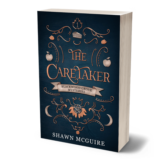 Paperback cover of 'The Caretaker' by Shawn McGuire