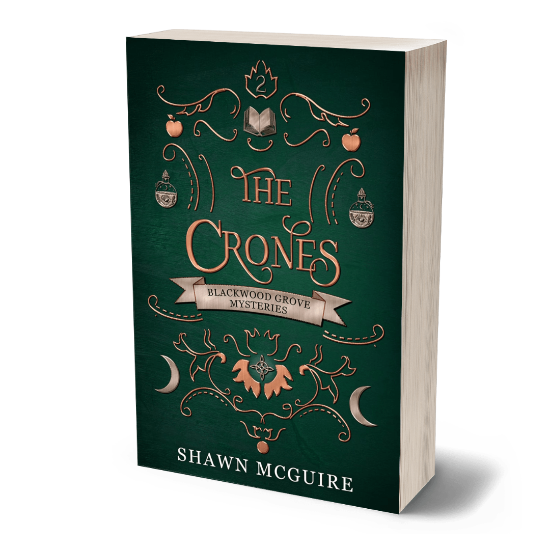 Paperback cover of 'The Crones' by Shawn McGuire