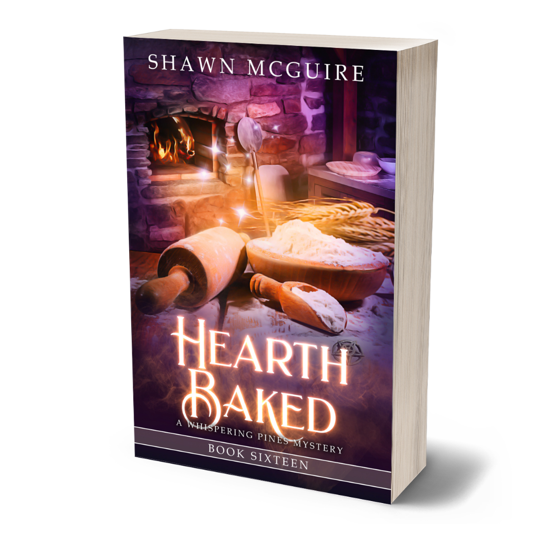 Paperback cover of 'Hearth Baked' by Shawn McGuire