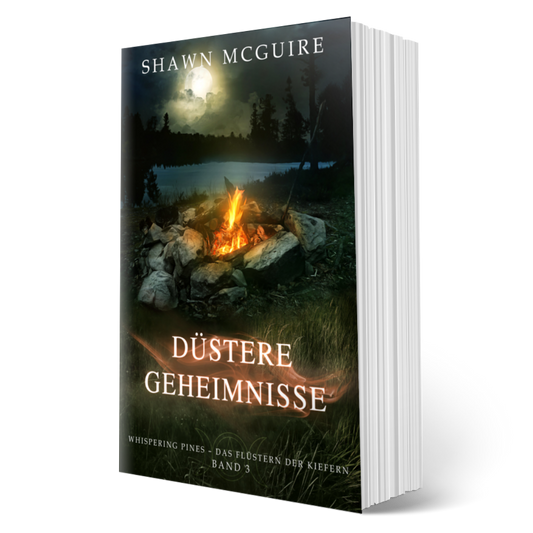 Cover für Buch 3 der gemütlichen Mystery-Reihe „Whispering Pines“ von Shawn McGuire.