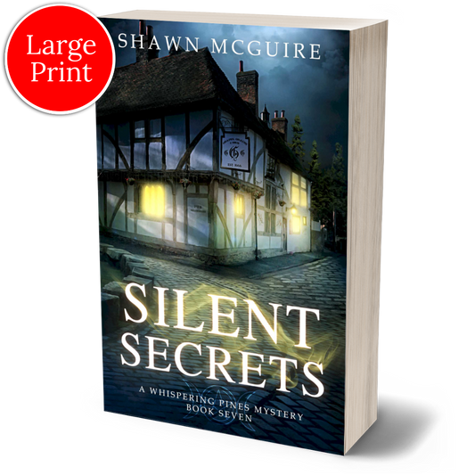 Cover of Shawn McGuire's cozy murder mystery featuring a pub on a cobbled pathway.